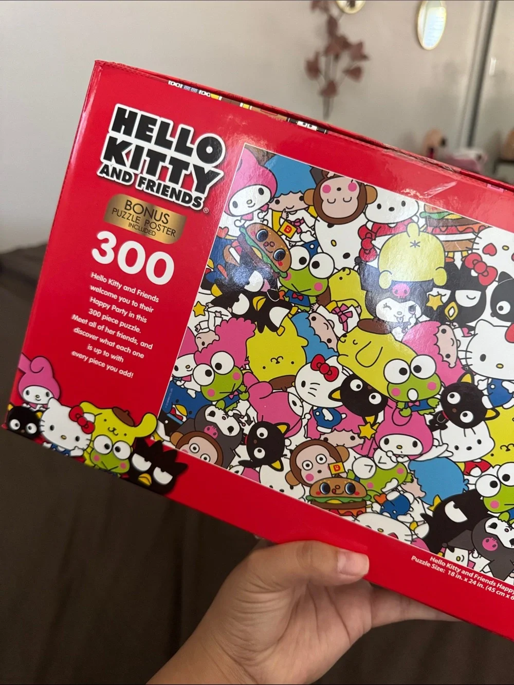 Hello Kitty 300-Piece Puzzle - Pink, Red, Yellow, Blue, Black, White